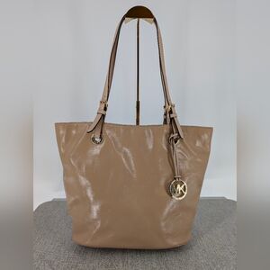 Michael Kors Tan Leather Tote with Gold‎ Accents